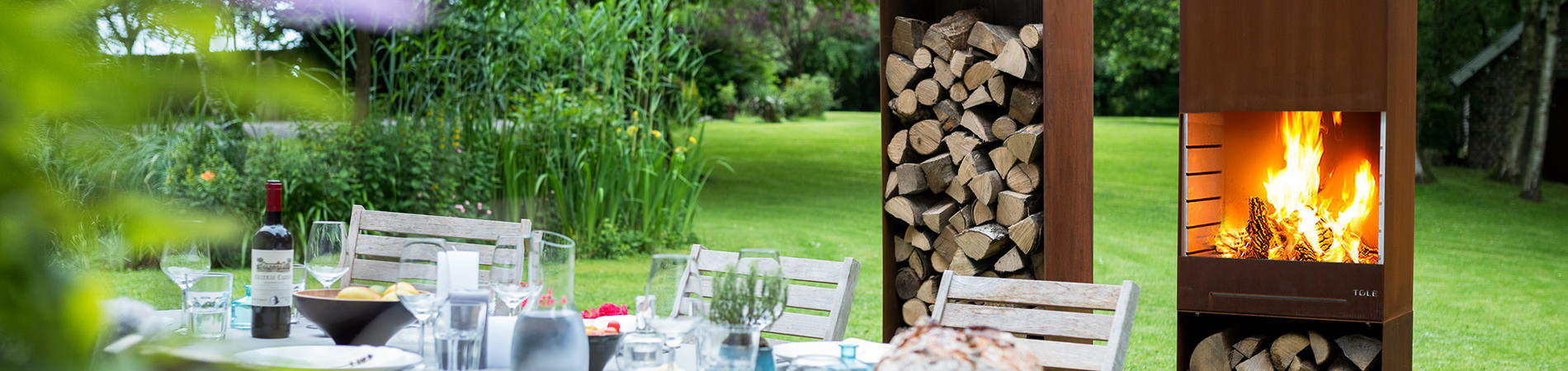 Cheminées d'extérieur