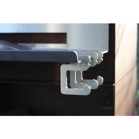 Tablettes pour cheminée barbecue