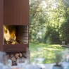 Cheminée feu de jardin Tole K60 sur la terrasse